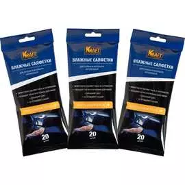 Влажные салфетки для автосалона и интерьера KRAFT