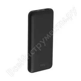 Внешний аккумулятор tfn ultra power pd 10 000mah, черный -pb-222-bk