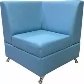 Внутренняя угловая секция Мягкий Офис голубая КРД801ГЛ