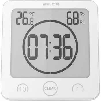 Водонепроницаемые настенные часы для душа BALDR B0007STH-WHITE