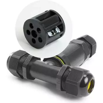 Водонепроницаемый соединитель коннектор для проводовтрехконтактный STEKKER 49116