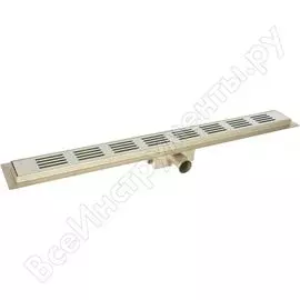 Водоотводящий желоб terma из нержавеющей стали с решеткой flow-l 70x800 мм, решетка 103 36114