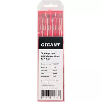 Вольфрамовые электроды Gigant