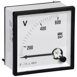 Вольтметр IEK Э47 IPV20-6-0300-E