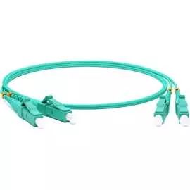 Волоконно-оптический патч-корд Hyperline FC-D2-503-LC/PR-LC/PR-H-1M-LSZH-AQ 34453