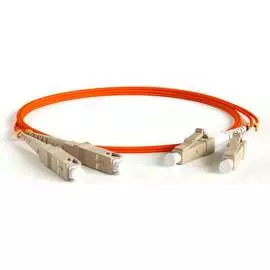 Волоконно-оптический патч-корд Hyperline FC-D2-50-LC/PR-SC/PR-H-3M-LSZH-OR 28386