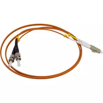 Волоконно-оптический патч-корд Hyperline FC-D2-50-LC/PR-ST/PR-H-1M-LSZH-OR 27933