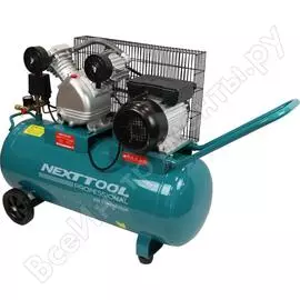 Воздушный масляный компрессор nexttool кмр-2300/65v ременной 600010
