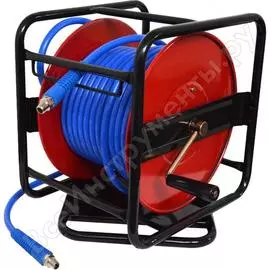 Воздушный шланг на катушке aist 8.0х12.0 мм 20 м с резьбовым соединением 14" 90982320 00-00009059