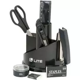 Вращающийся настольный набор LITE СТЕЛЛА DOL01-12/Bk