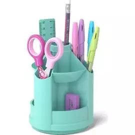 Вращающийся пластиковый настольный набор ErichKrause Mini Desk Pastel Mint 53690