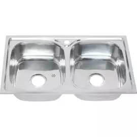 Врезная прямоугольная мойка MELANA