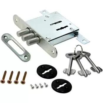 Врезной сувальдный трехсторонний замок Левша