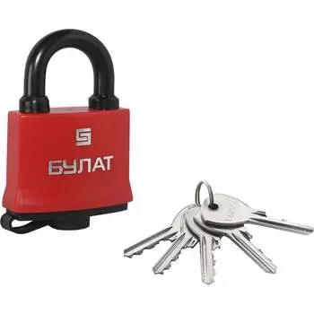 Всепогодный навесной замок БУЛАТ ВС 1-П47 ПЛ 15849