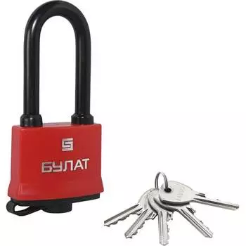 Всепогодный навесной замок БУЛАТ ВС 1-П54-01 ПЛ 15855