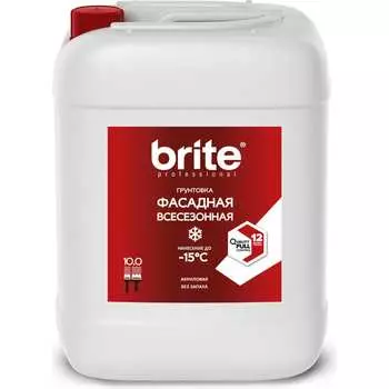 Всесезонная акриловая грунтовка для фасадов BRITE PROFESSIONAL О02489