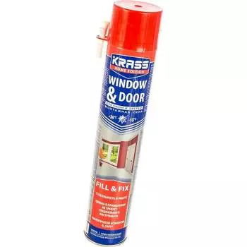 Всесезонная монтажная пена для окон и дверей KRASS