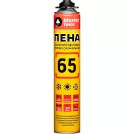 Всесезонная монтажная пена MASTERTEKS 65 Pro Профи 223437