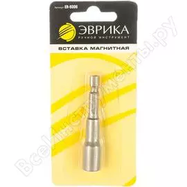 Магнитная шестигранная вставка-головка для шуруповерта Эврика