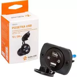 Встраиваемая влагозащитная usb розетка Airline AEBJ203