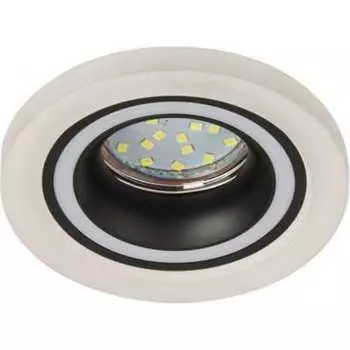 Встраиваемый декоративный светильник ЭРА DK90 WH/BK Б0054359