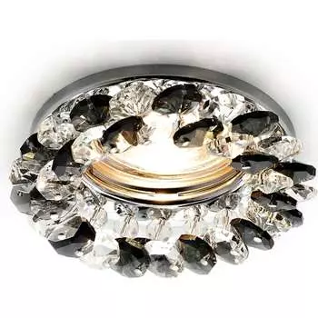 Встраиваемый светильник Ambrella Light Crystal AMBR_K206_BK_CH