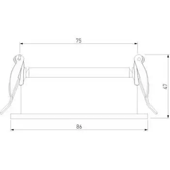 Встраиваемый светильник Elektrostandard tune белый 25014/01 a065464