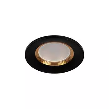 Встраиваемый светильник ЭРА алюминиевый KL107 BK/GD MR16 GU5.3 черный золото Б0061097