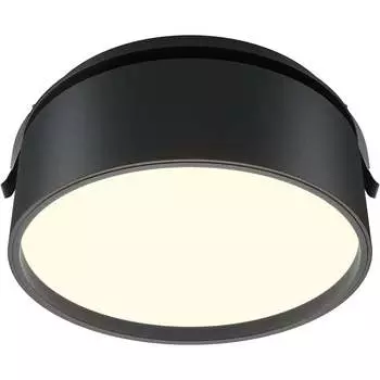 Встраиваемый светильник MAYTONI Onda LED 18W Алюминий Черный DL024-18W3K-B