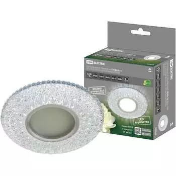 Встраиваемый светильник TDM ELECTRIC СВ 03-15 MR16, 50Вт, G5.3, LED подсветка 3 Вт, зеркальный/хром SQ0359-0145