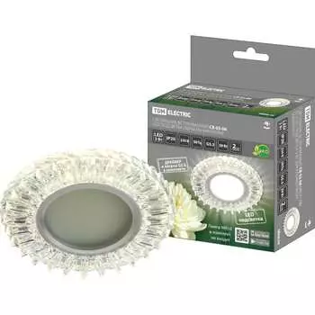 Встраиваемый светильник TDM ELECTRIC СВ 03-06 MR16, 50Вт, G5.3, LED подсветка 3 Вт, зеркальный/хром SQ0359-0133