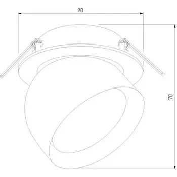 Встраиваемый светодиодный светильник Elektrostandard uno белый 25092/led a065453