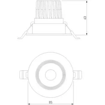 Встраиваемый светодиодный светильник Elektrostandard even белый 25094/led a065458