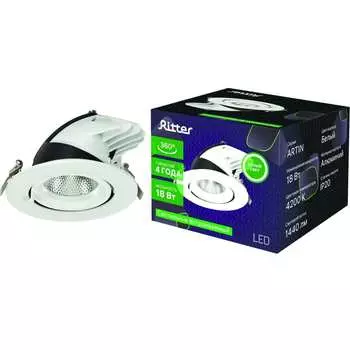 Встраиваемый выдвижной поворотный светильник RITTER Artin 59995 1