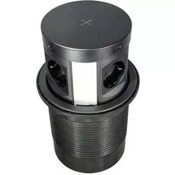 Выдвижная розетка Inrior MAC-02-20