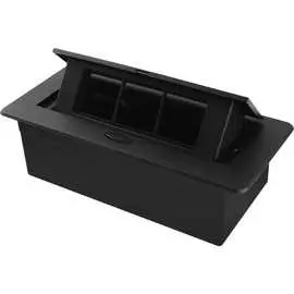 Выдвижной горизонтальный модуль для розеток в столешницу LIVOLO