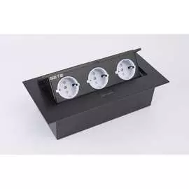 Выдвижной встраиваемый блок розеток SETE SBT-03-20