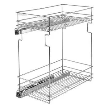 Выкатная правая корзина бутылочница в базу 300 мм Lemax PROF VK-03-300-DR