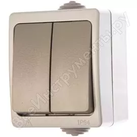 Двухклавишный выключатель UNIVersal Аллегро 1280