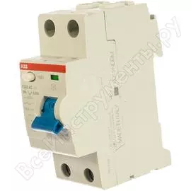 Выключатель дифференциального тока abb узо 2п 25а 30ма f202 ас 2csf202001r1250