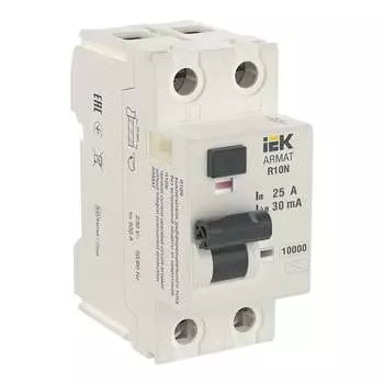 Выключатель дифференциального тока IEK ARMAT R10N AR-R10N-2-025A030