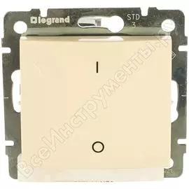 Выключатель legrand vln 3-полюсный, 10a, слоновая кость 774303