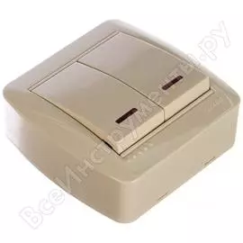 Двойной выключатель Lezard DEMET 711-0300-112