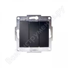 Тройной выключатель Lezard KARINA 707-4288-109