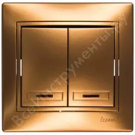 Двойной выключатель Lezard MIRA 701-1313-112