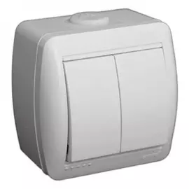 Двойной выключатель Lezard NATA 710-0200-101