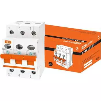Выключатель нагрузки TDM ELECTRIC ВН-32 3п 125A SQ0211-0030