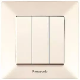 Выключатель panasonic 3кл крем arkedia 54750 wmtc0015-2bg-res