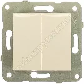Выключатель panasonic модуль 2кл белый karre plus 54916 wktt0009-2wh-res
