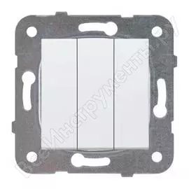 Выключатель panasonic модуль 3кл белый karre plus 54913 wktt0015-2wh-res